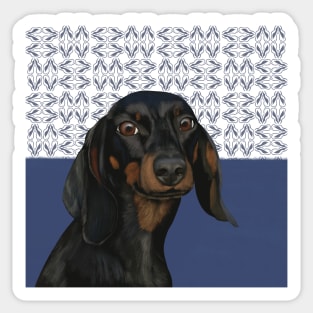 Dachshund Portrait | Dog Lovers Gift Sticker
